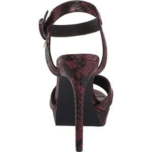 GBG Guess Snakeskin Platform Heels Stiletto Cross
